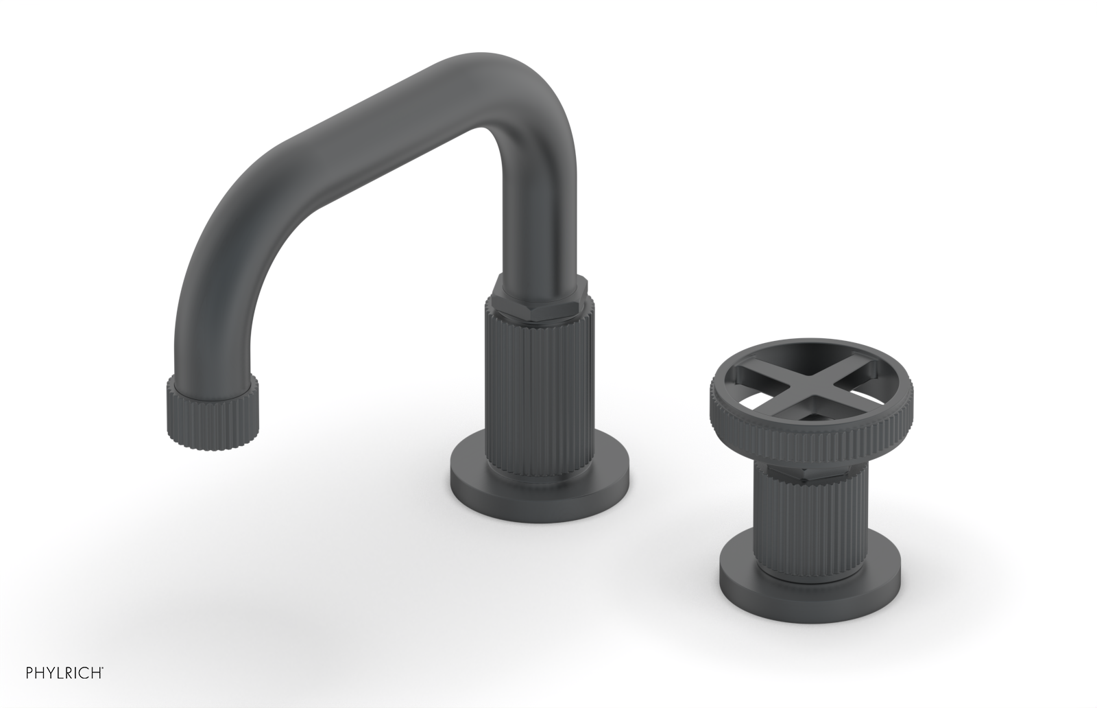 Phylrich Dustrie Low Spout Single Handle Faucet with Cross Handle