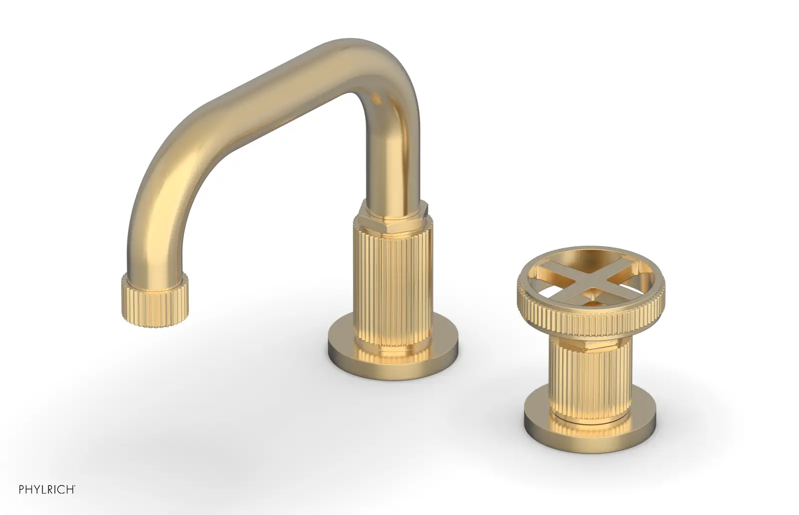 Phylrich Dustrie Low Spout Single Handle Faucet with Cross Handle by Phylrich