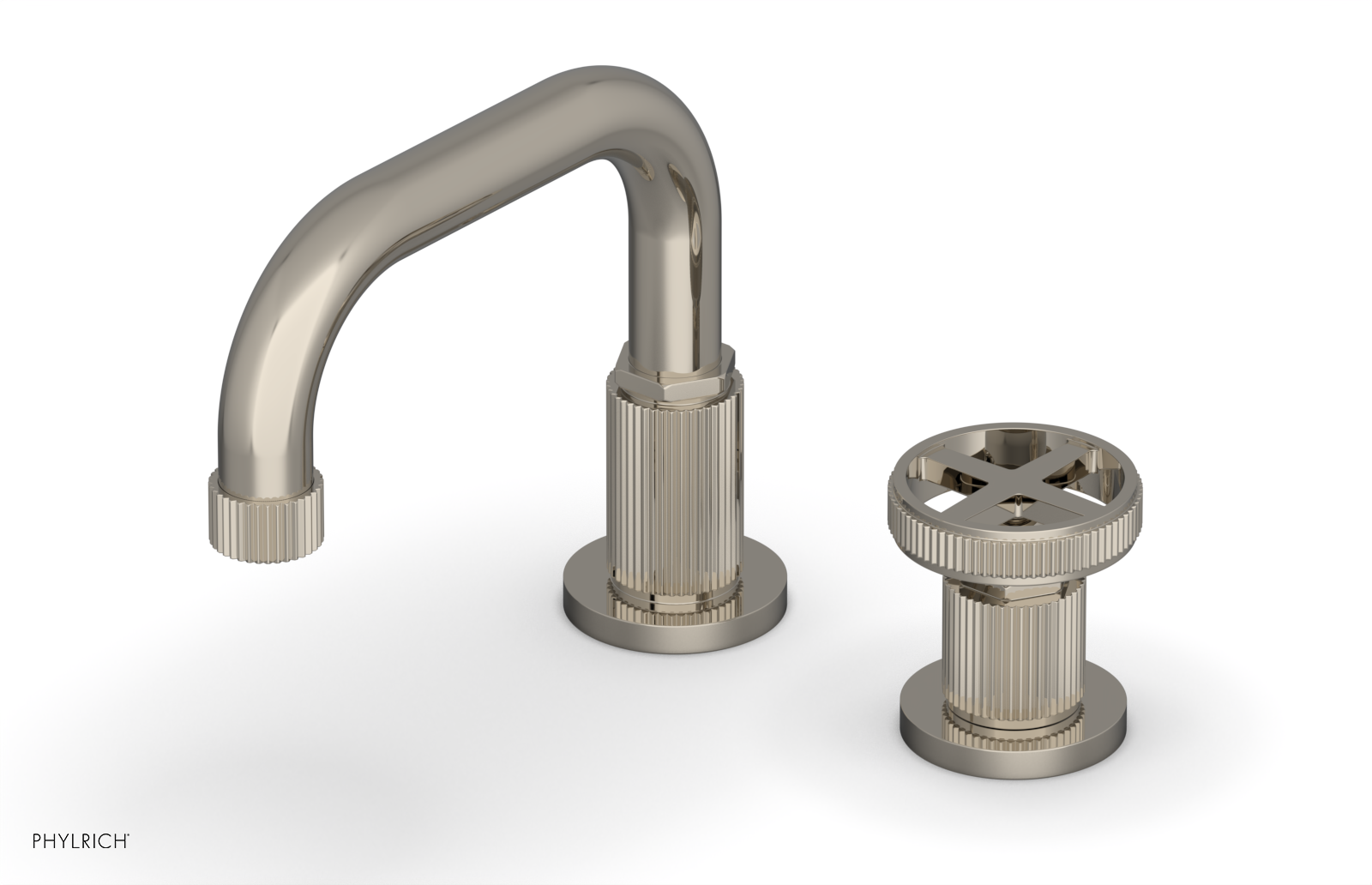 Phylrich Dustrie Low Spout Single Handle Faucet with Cross Handle by Phylrich