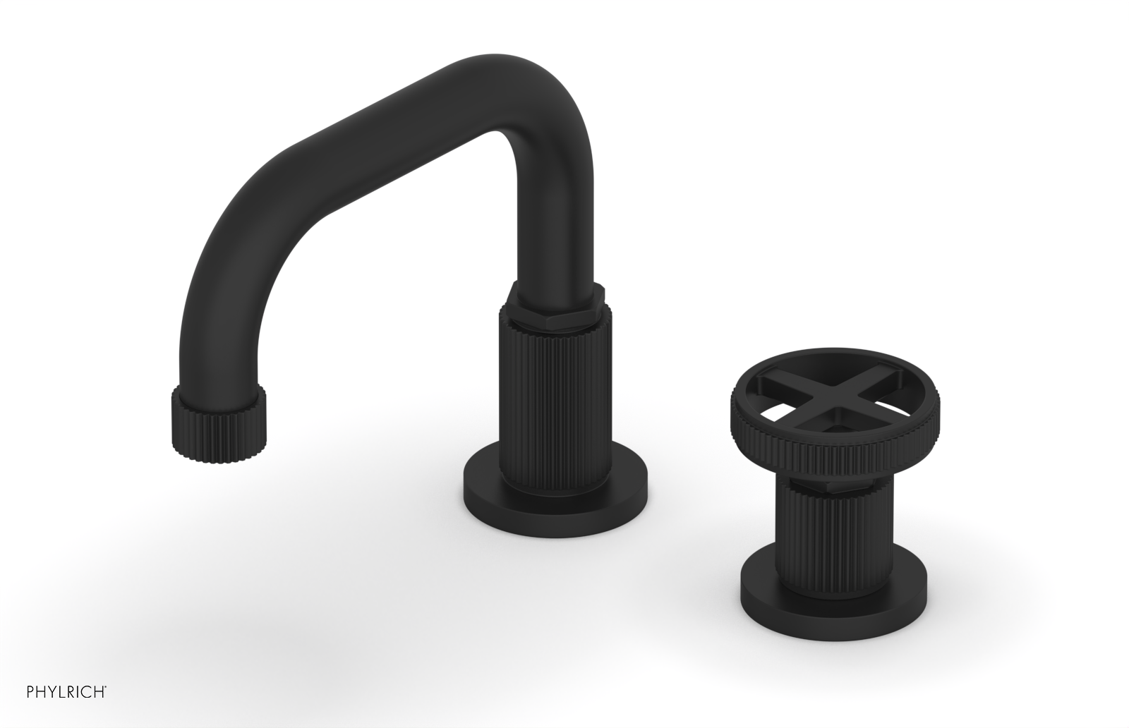 Phylrich Dustrie Low Spout Single Handle Faucet with Cross Handle by Phylrich