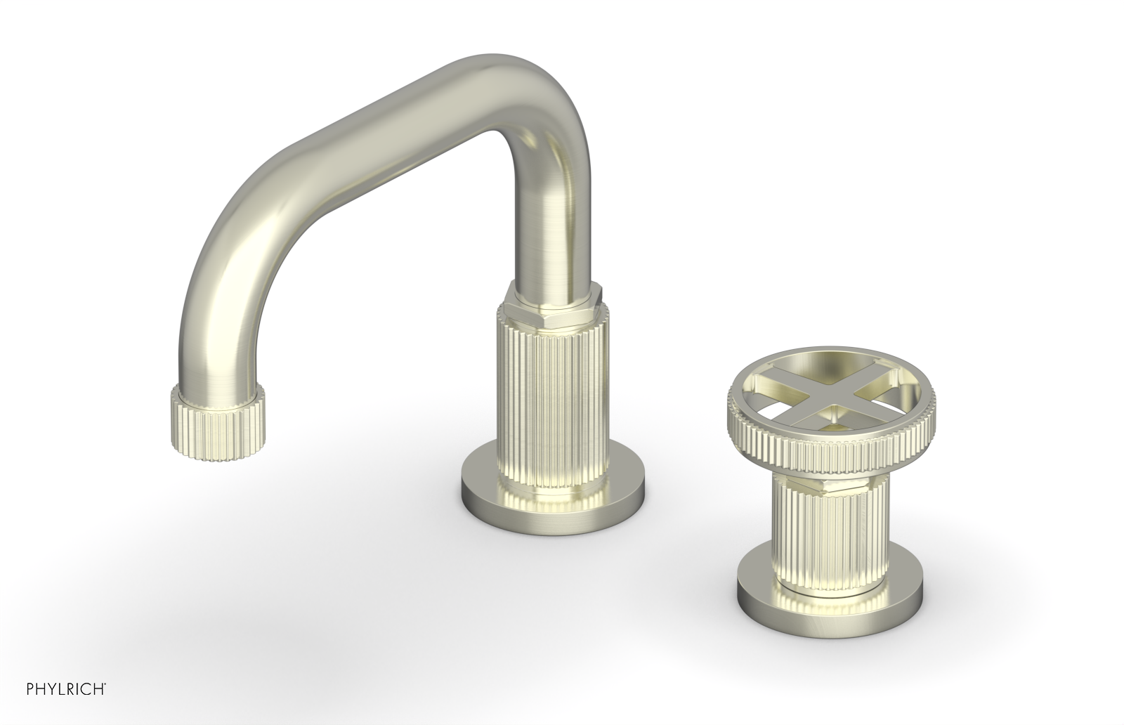 Phylrich Dustrie Low Spout Single Handle Faucet with Cross Handle by Phylrich