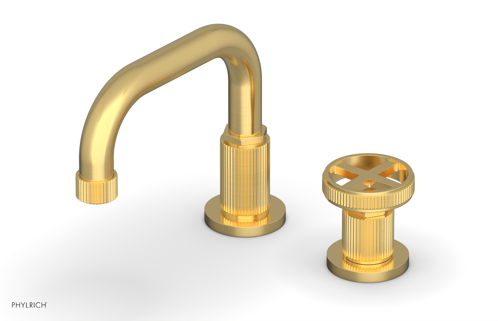 Phylrich Dustrie Low Spout Single Handle Faucet with Cross Handle by Phylrich