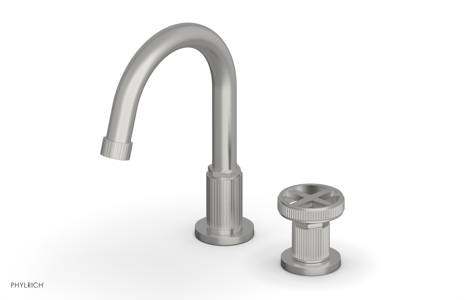 Phylrich Dustrie High Spout Single Handle Faucet with Cross Handle by Phylrich