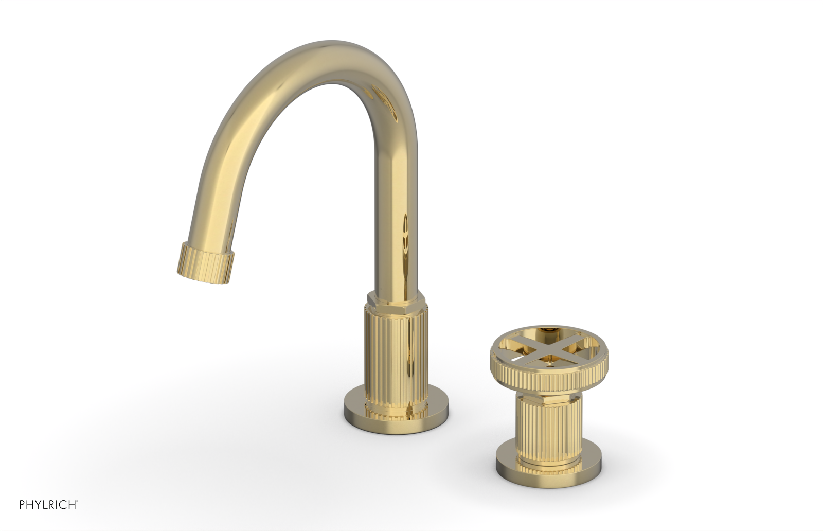 Phylrich Dustrie High Spout Single Handle Faucet with Cross Handle by Phylrich