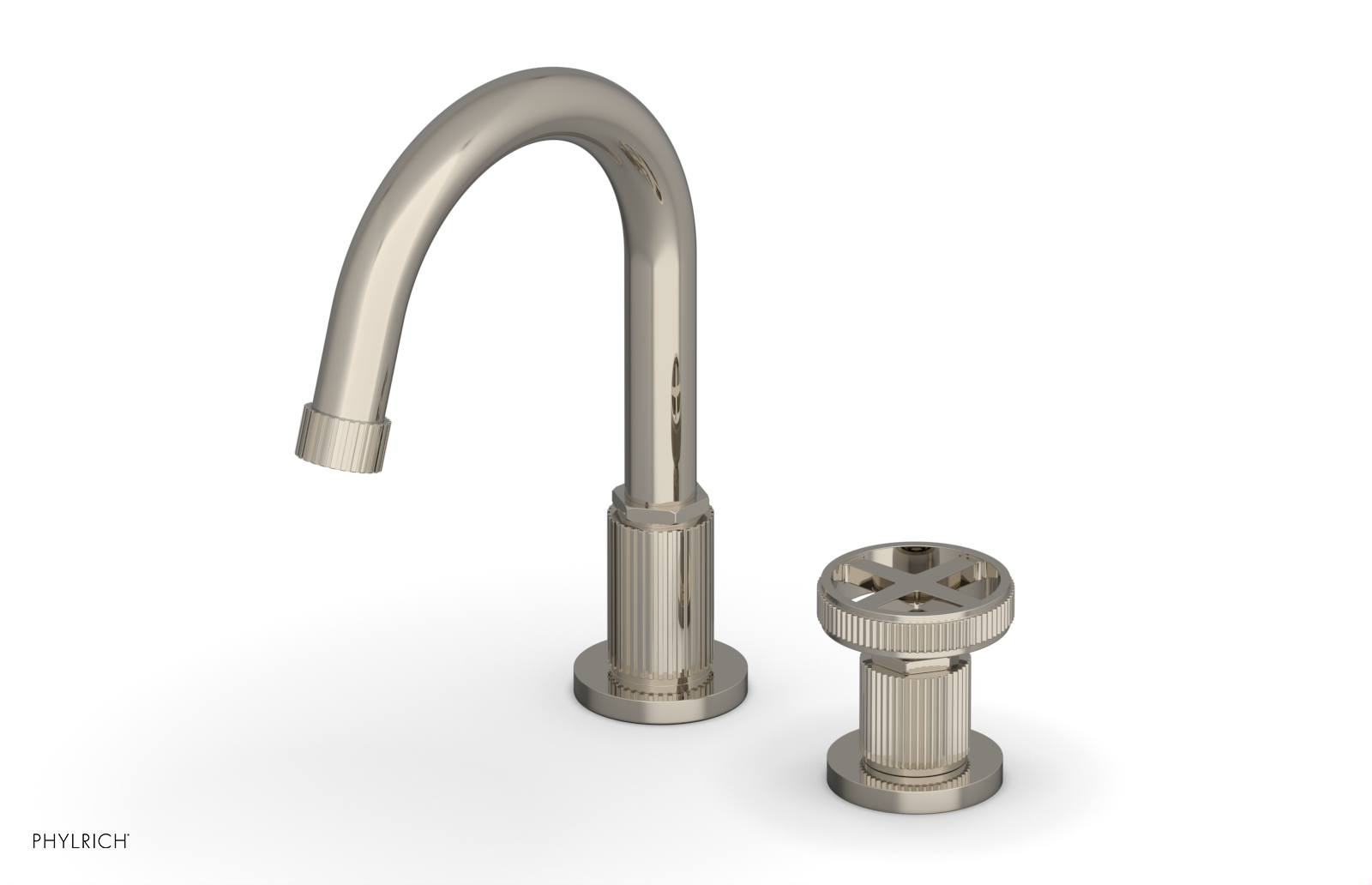 Phylrich Dustrie High Spout Single Handle Faucet with Cross Handle by Phylrich