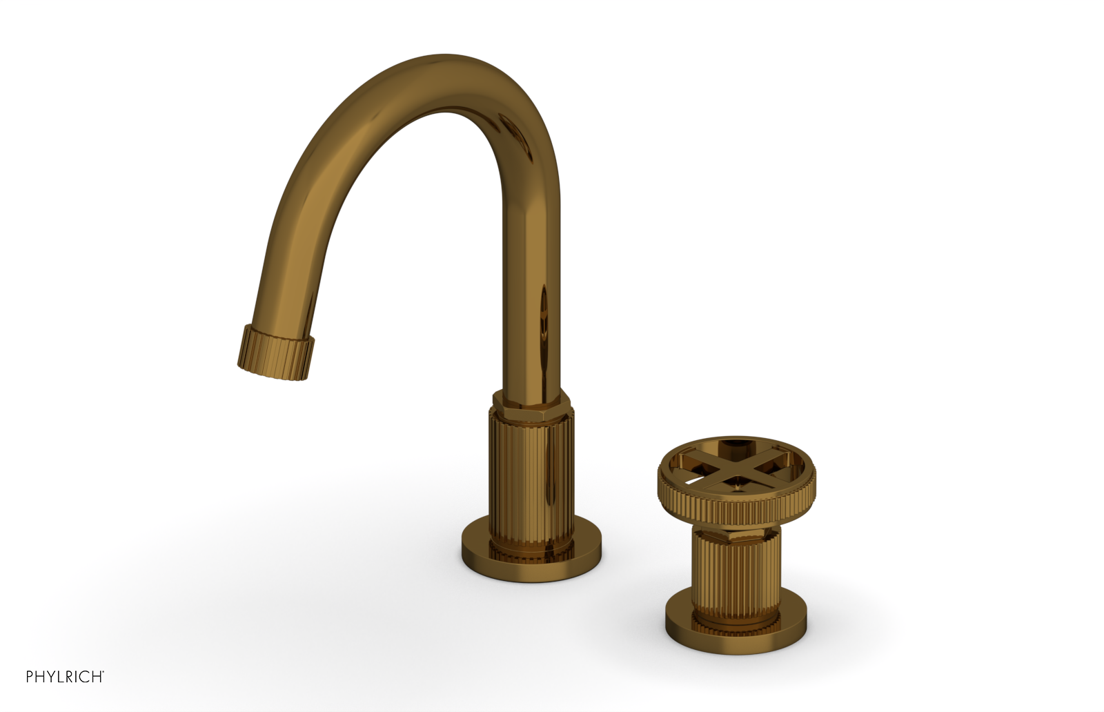 Phylrich Dustrie High Spout Single Handle Faucet with Cross Handle by Phylrich