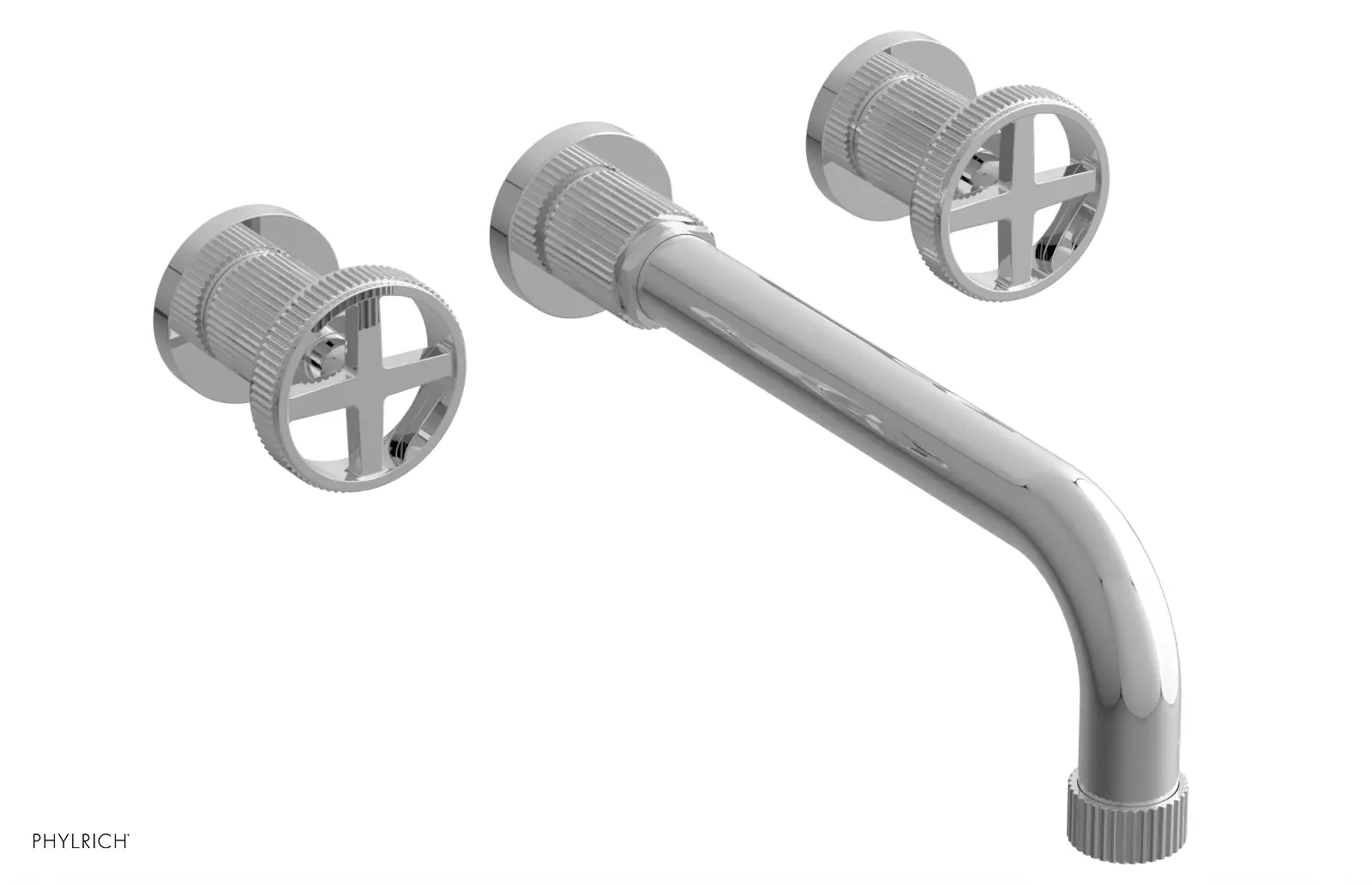 polished chrome bathroom faucet