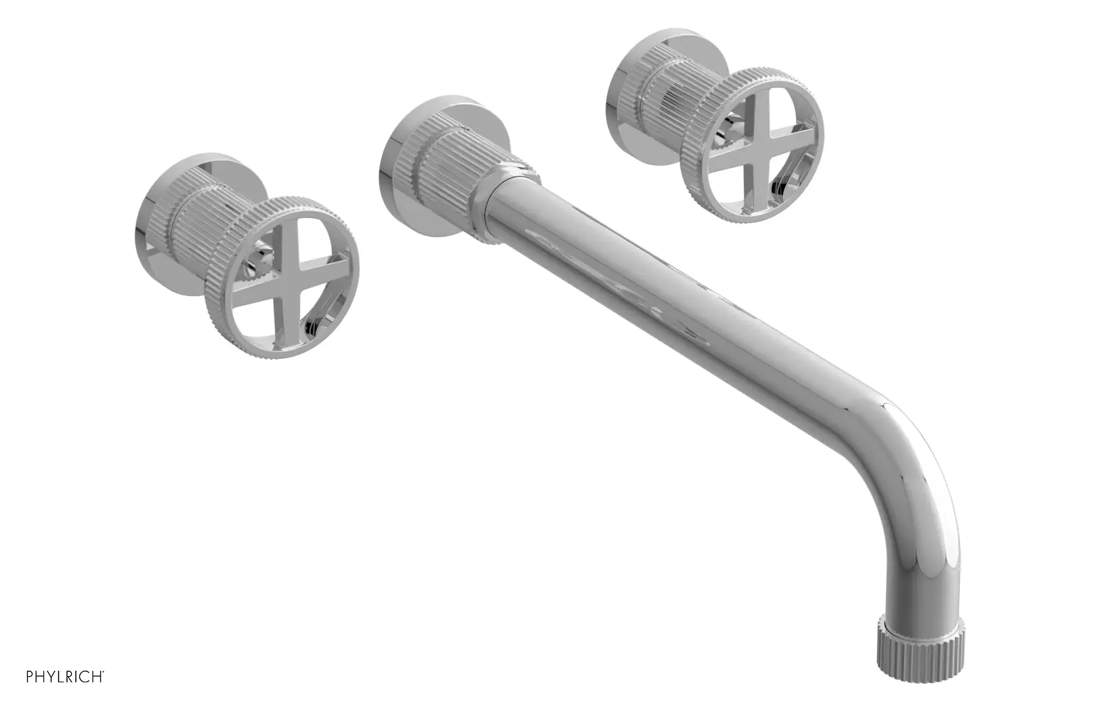 polished chrome bathroom faucet