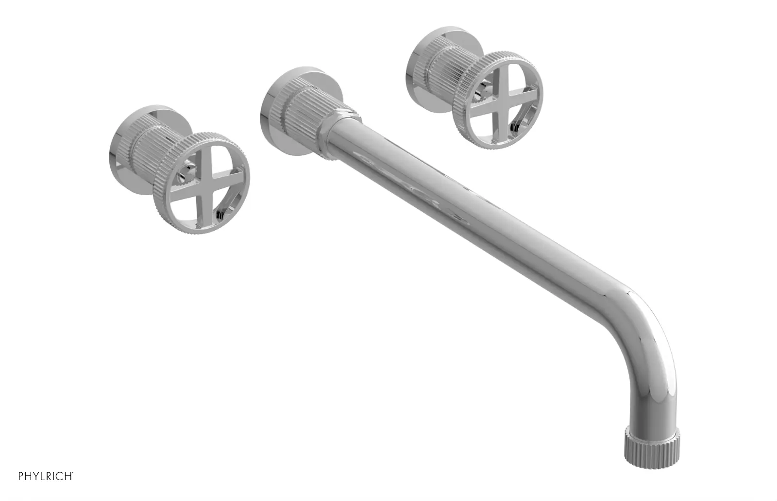 polished chrome bathroom faucet