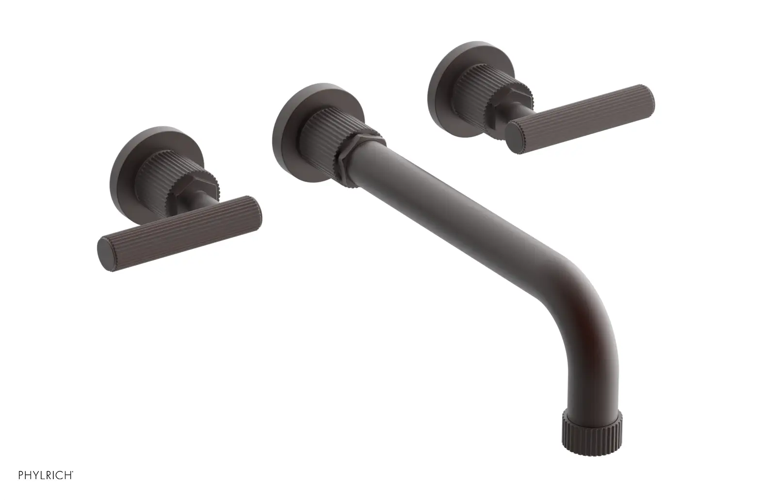 Phylrich Dustrie Grooved 10" Spout Wall Tub Set with Lever Handle by Phylrich