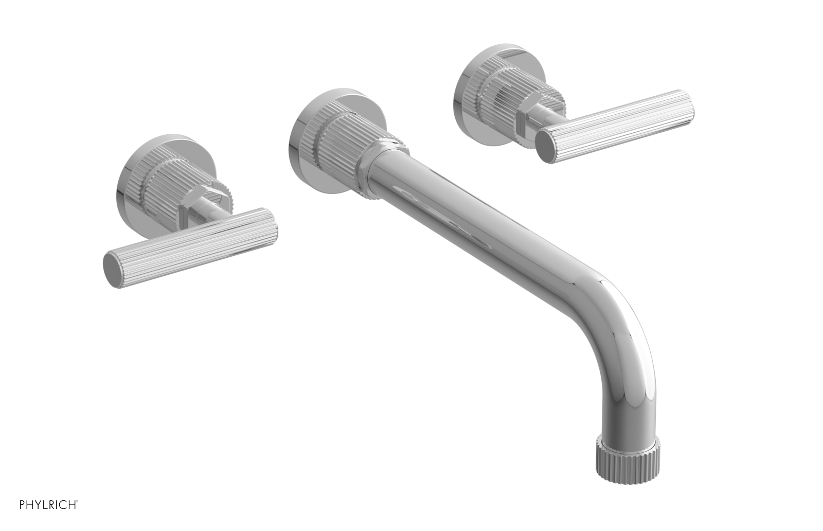 polished chrome bathroom faucet
