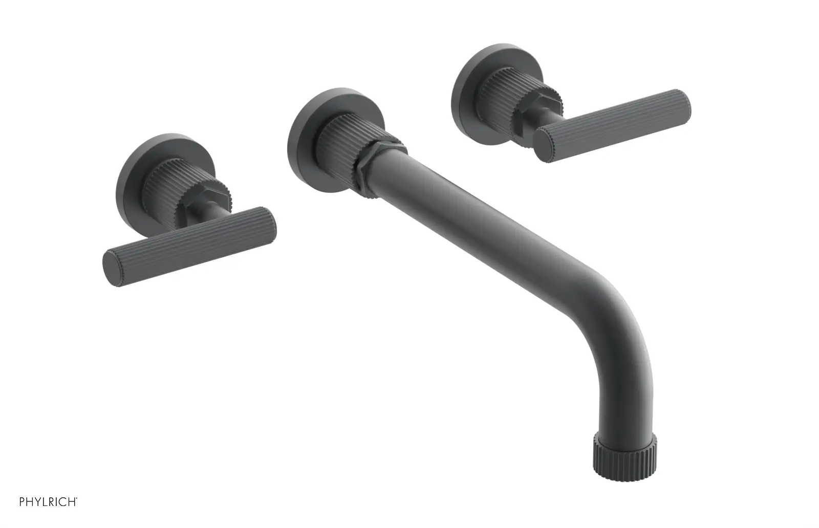 Phylrich Dustrie Grooved 10" Spout Wall Tub Set with Lever Handle by Phylrich