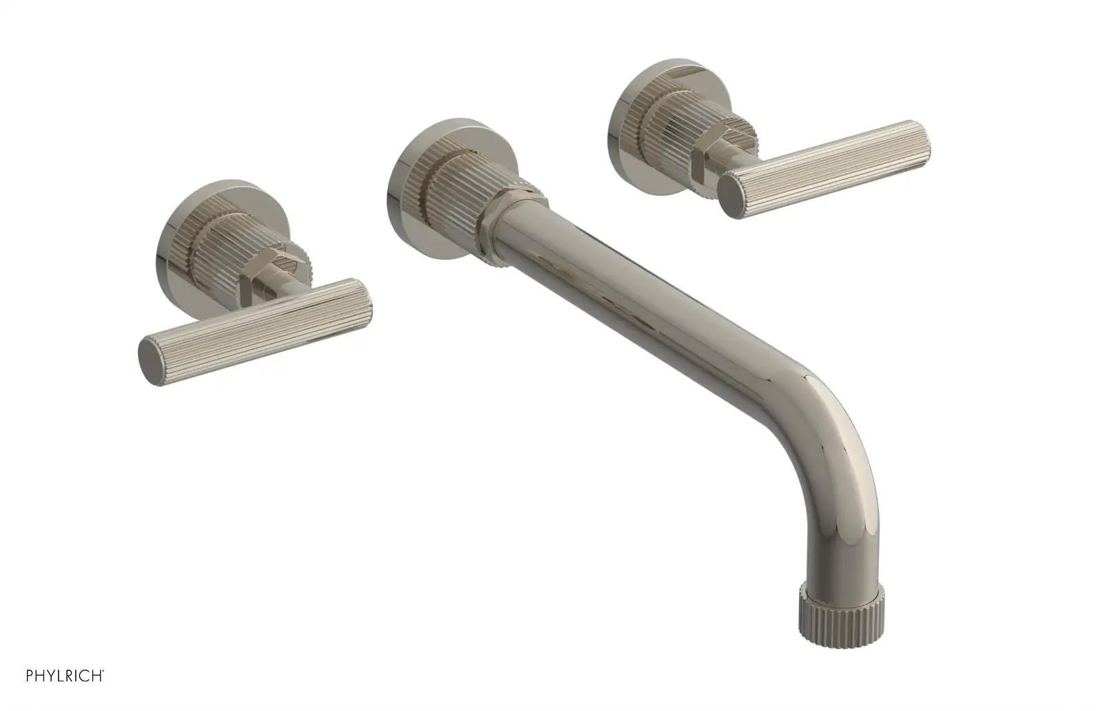 Phylrich Dustrie Grooved 10" Spout Wall Tub Set with Lever Handle by Phylrich