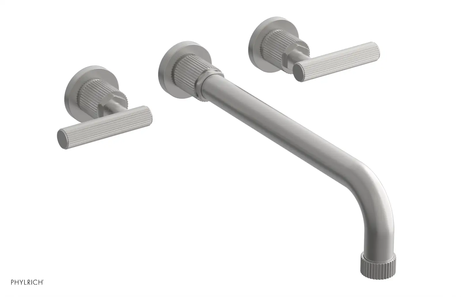 Phylrich Dustrie Grooved 12" Spout Wall Tub Set with Lever Handle by Phylrich