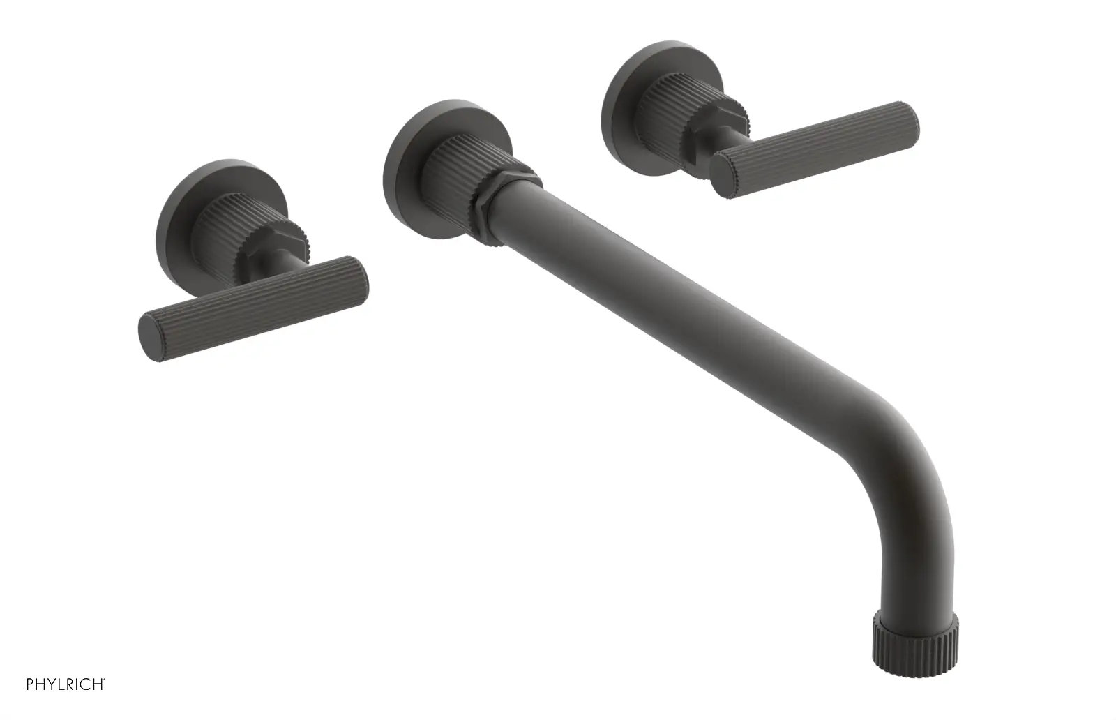 Phylrich Dustrie Grooved 12" Spout Wall Tub Set with Lever Handle by Phylrich
