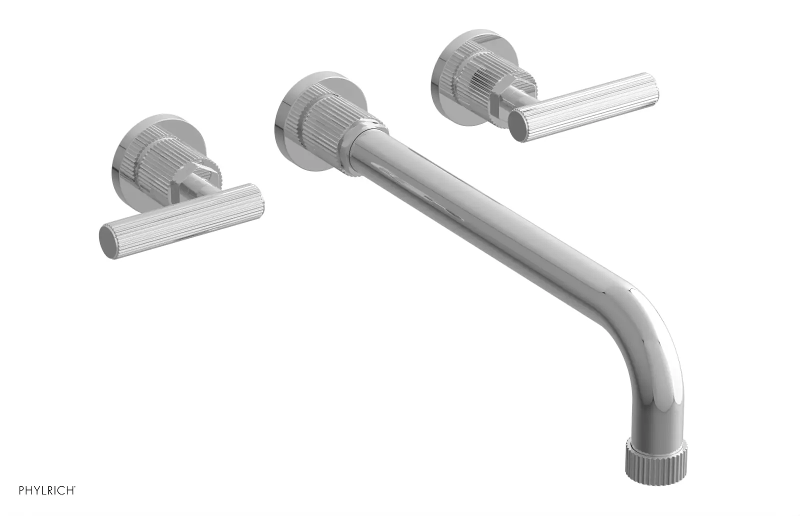 polished chrome bathroom faucet