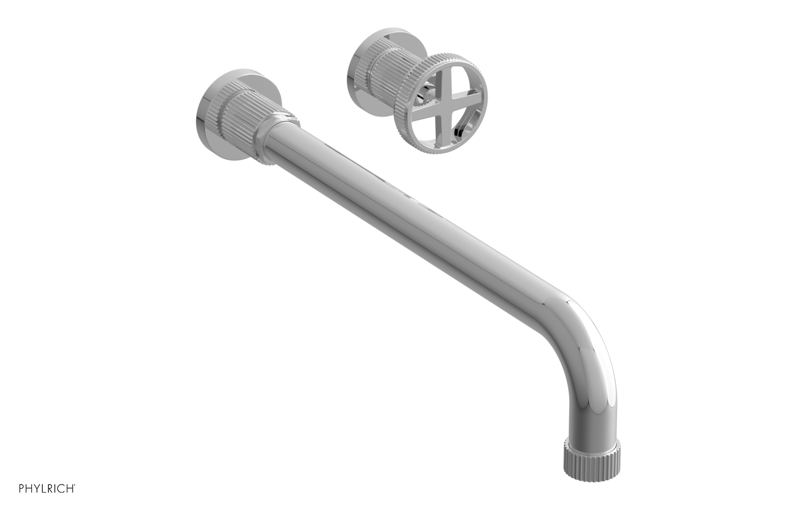 polished chrome bathroom faucet