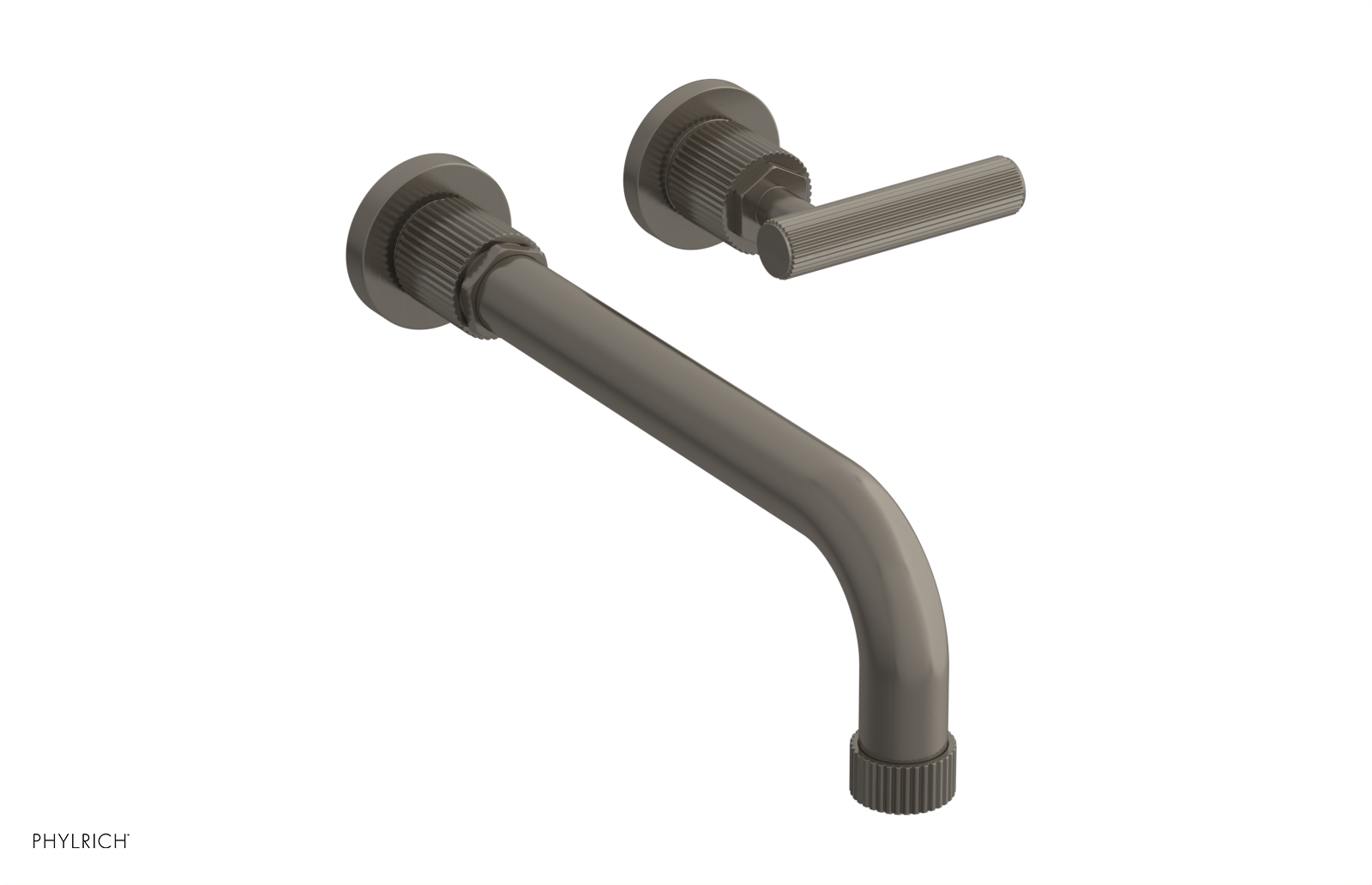 Phylrich Dustrie Grooved 10" Spout Single Handle Wall Lavatory Set by Phylrich