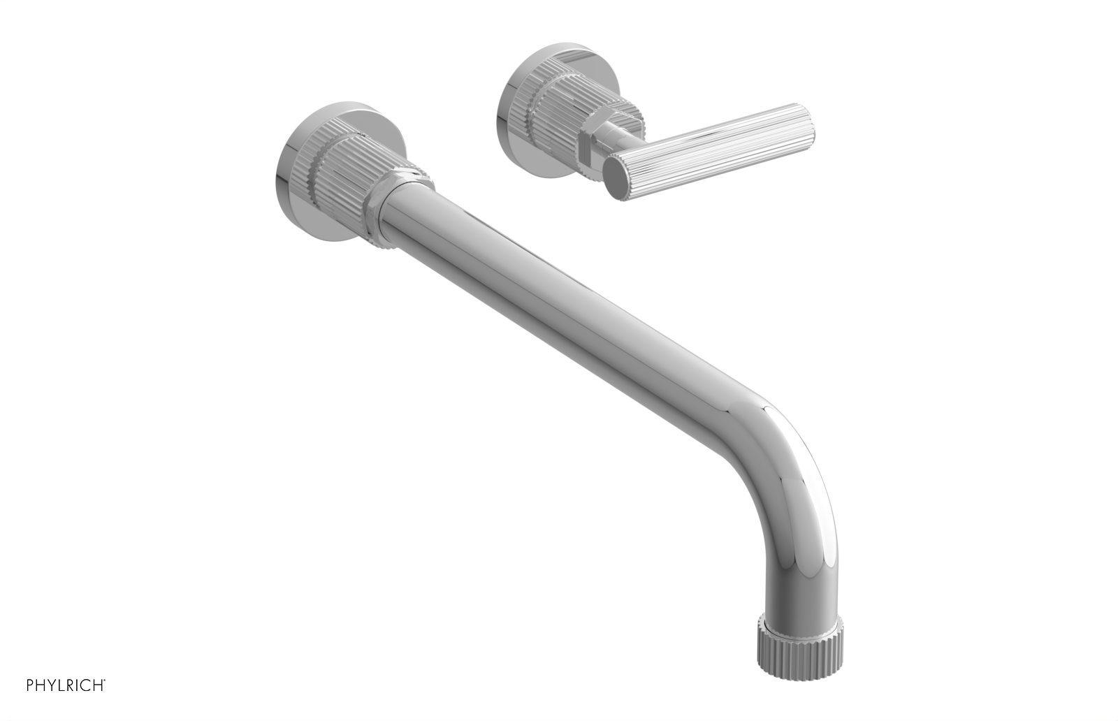 polished chrome bathroom faucet
