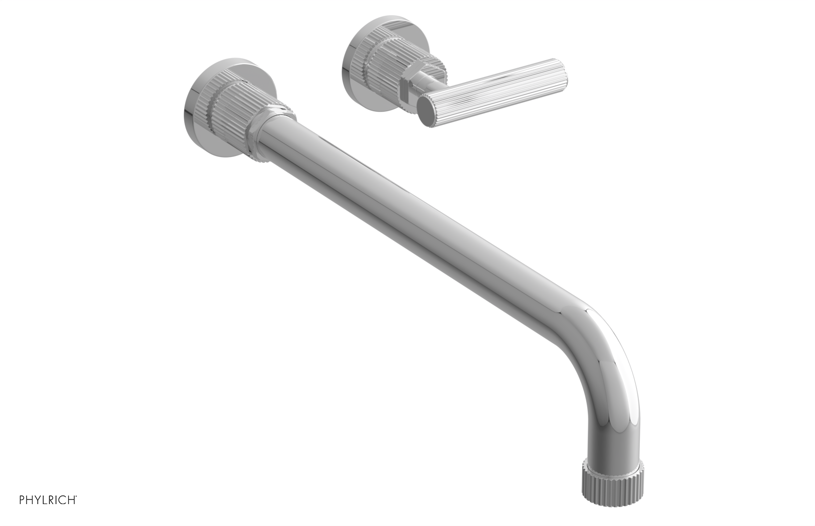 polished chrome bathroom faucet