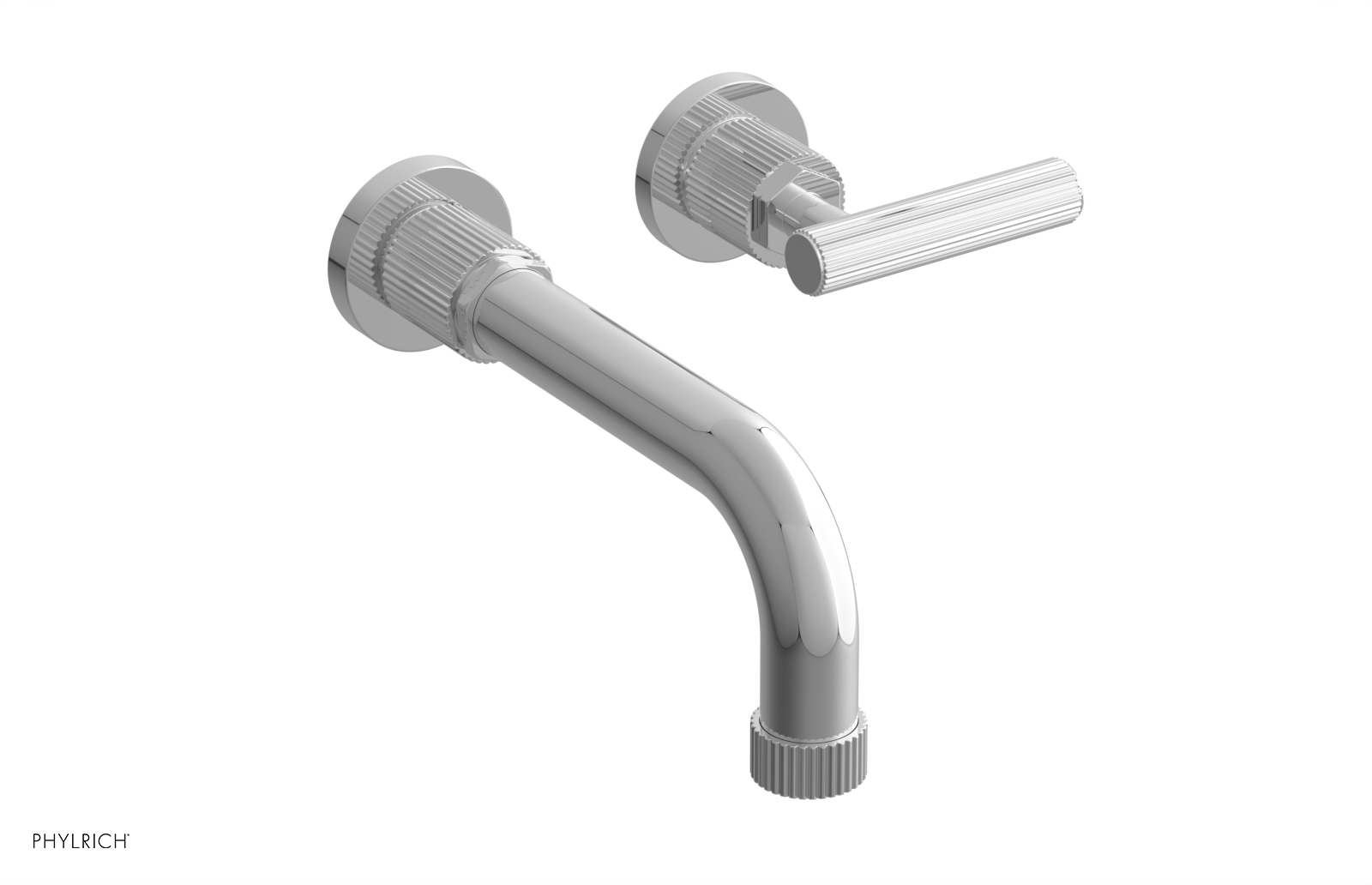 polished chrome bathroom faucet