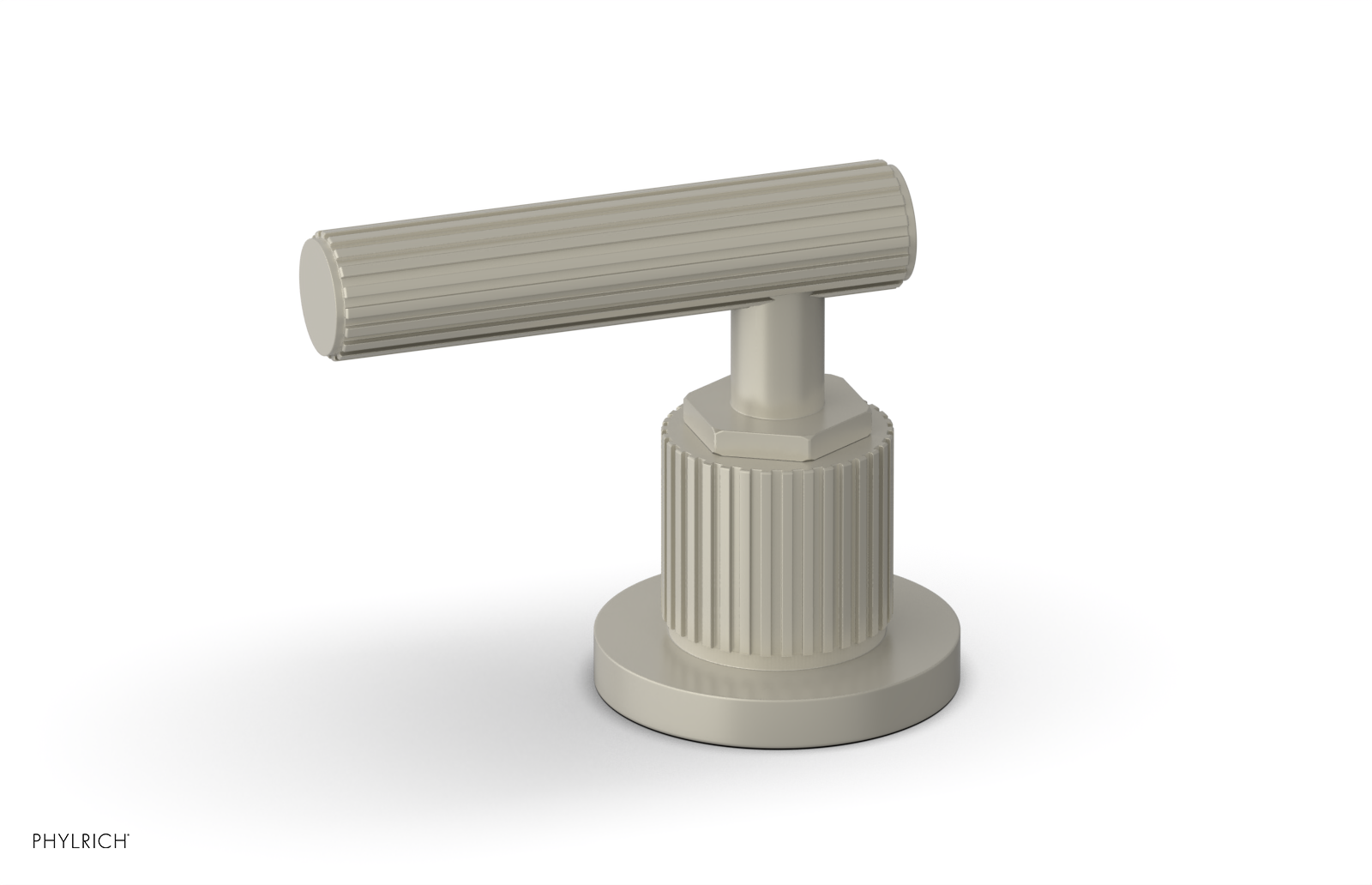 Phylrich Dustrie Grooved Volume Control/Diverter Trim with Lever Handle