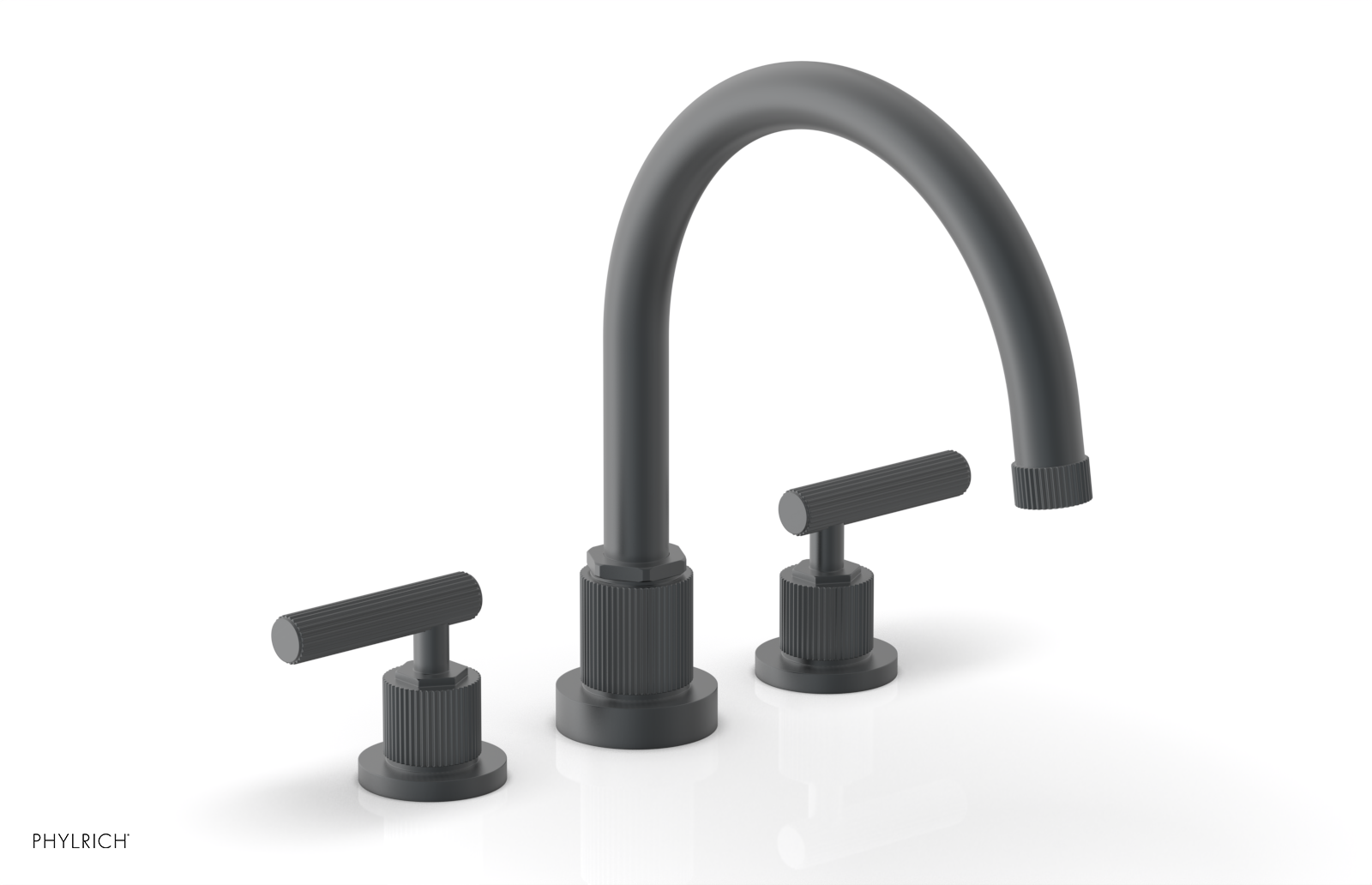 Phylrich Dustrie Grooved Deck Tub Set with Lever Handle by Phylrich