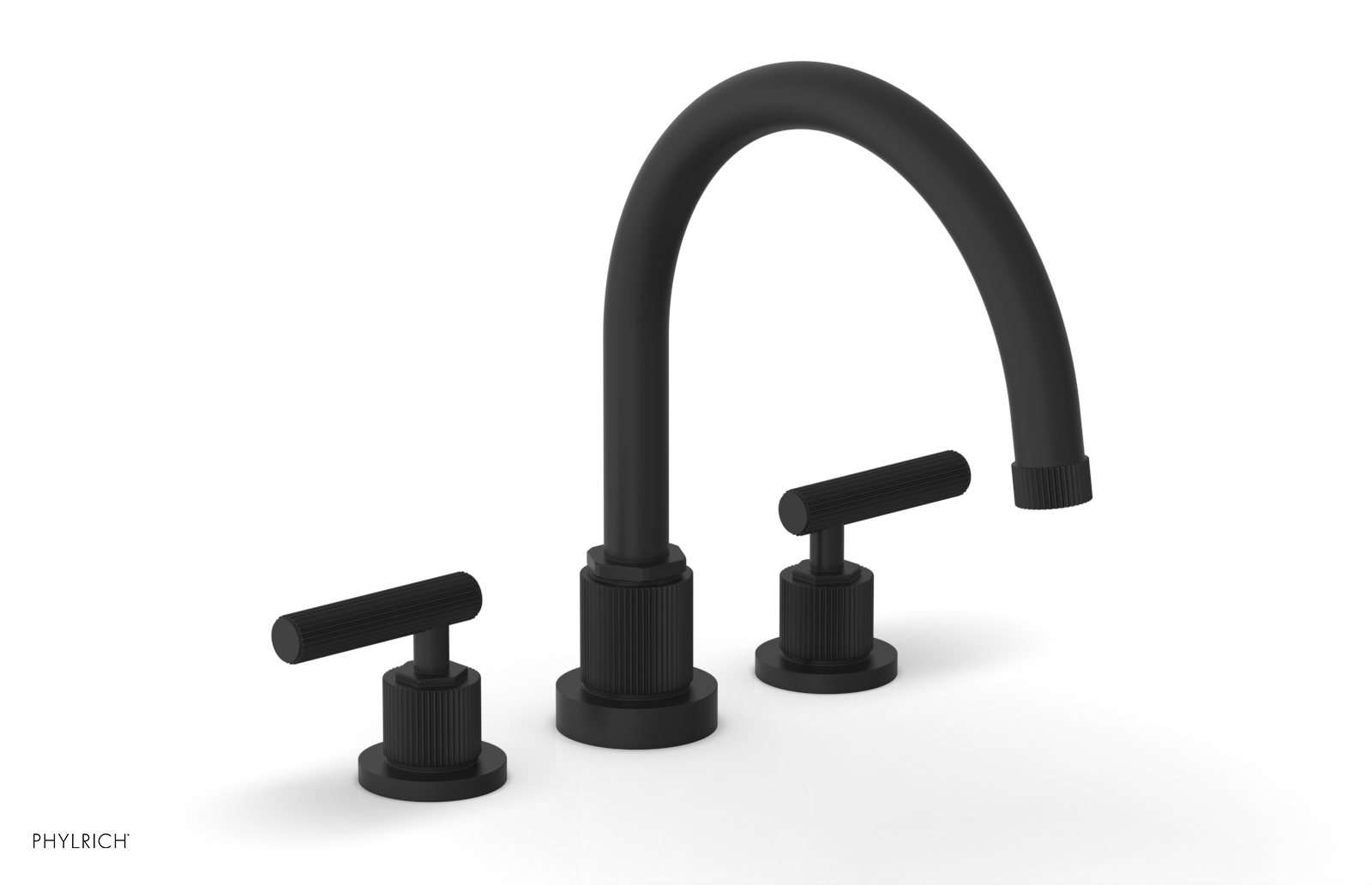 Phylrich Dustrie Grooved Deck Tub Set with Lever Handle by Phylrich