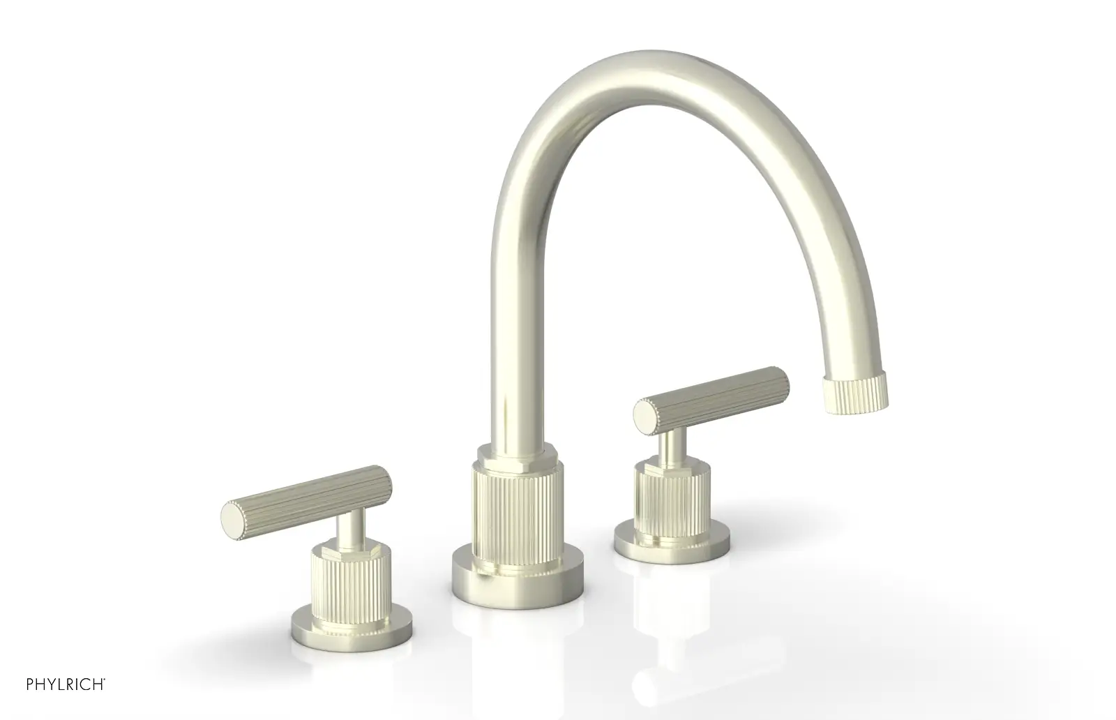 Phylrich Dustrie Grooved Deck Tub Set with Lever Handle by Phylrich