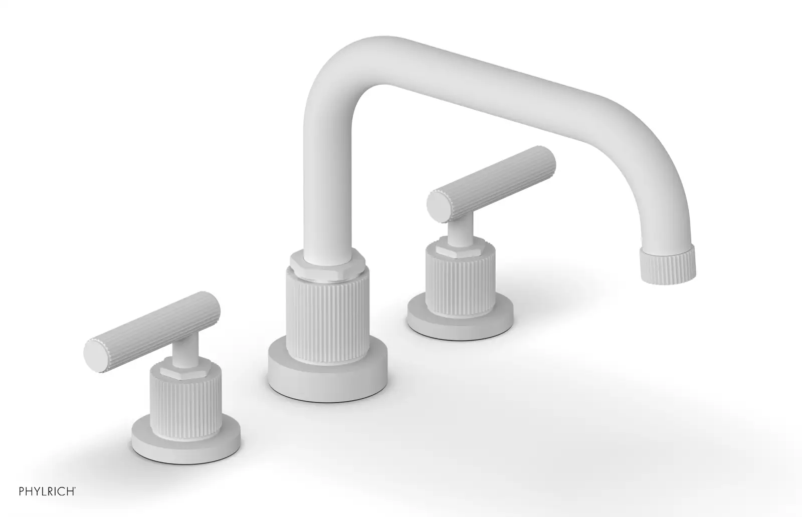 Phylrich Dustrie Grooved Deck Tub Set with Lever Handle by Phylrich
