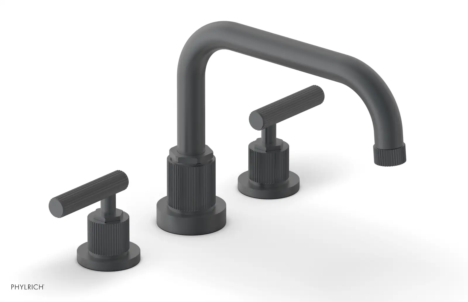 Phylrich Dustrie Grooved Deck Tub Set with Lever Handle by Phylrich