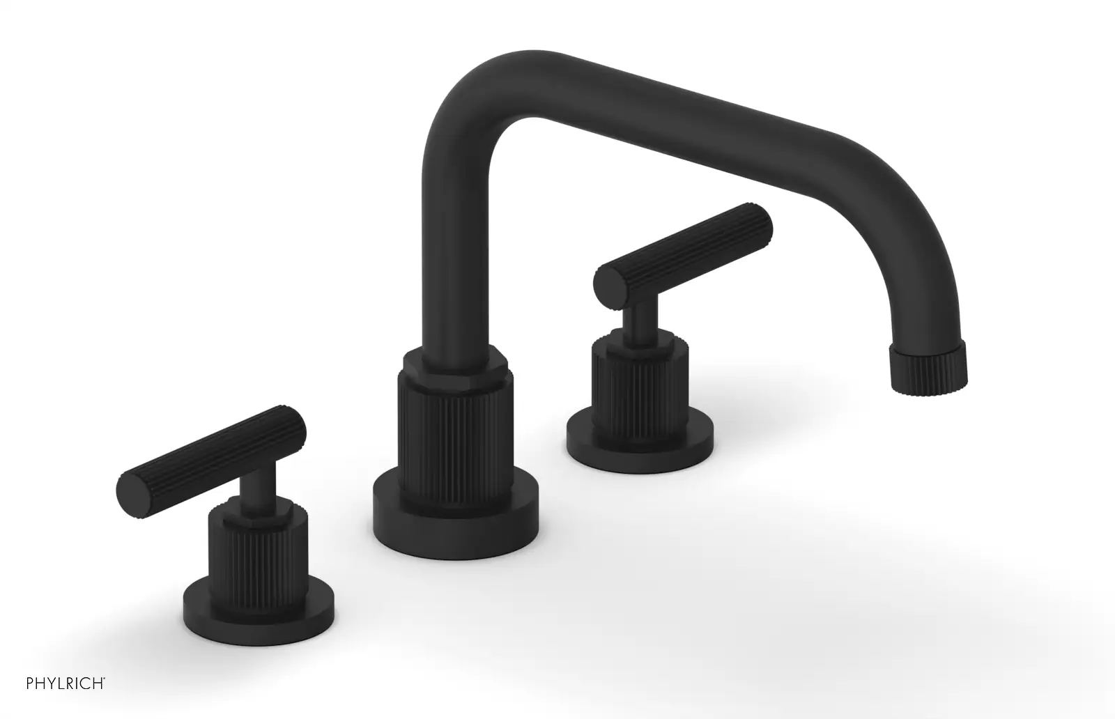Phylrich Dustrie Grooved Deck Tub Set with Lever Handle by Phylrich