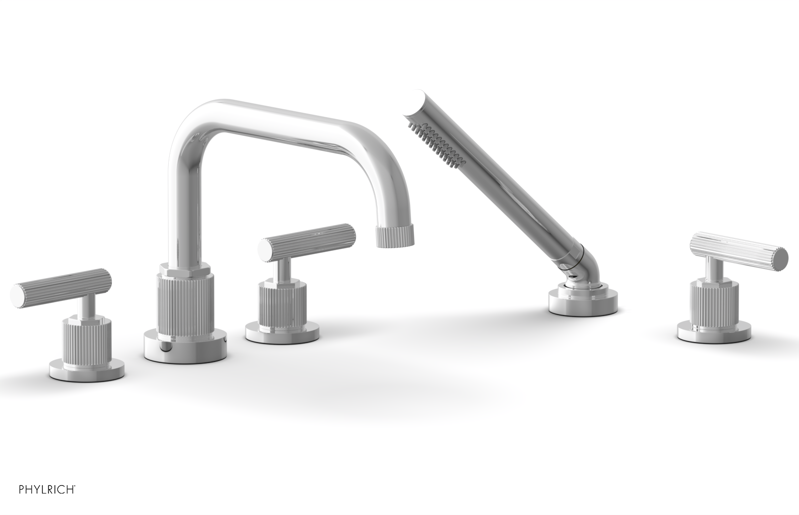 polished chrome bathroom faucet