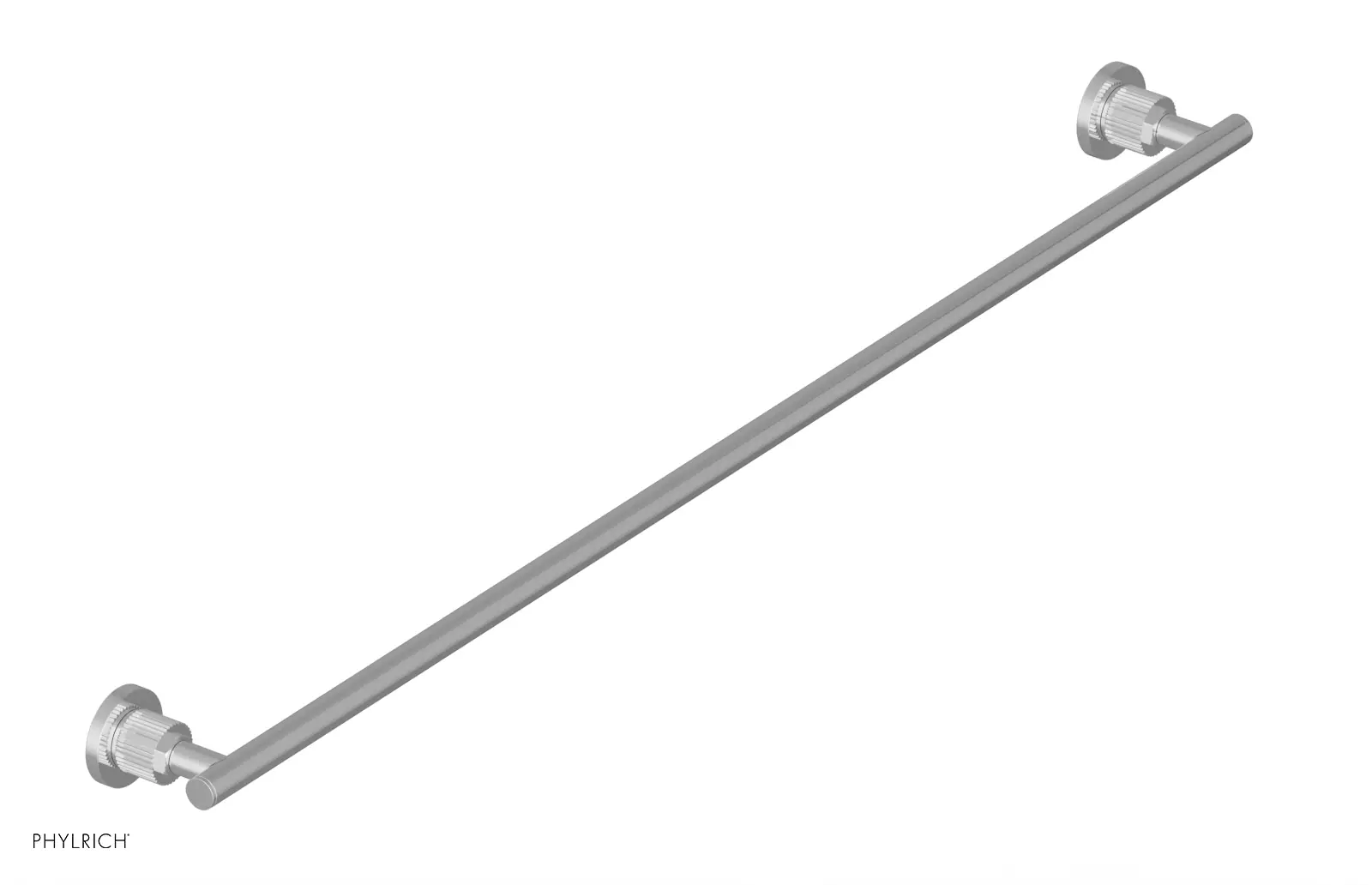 polished chrome towel bar