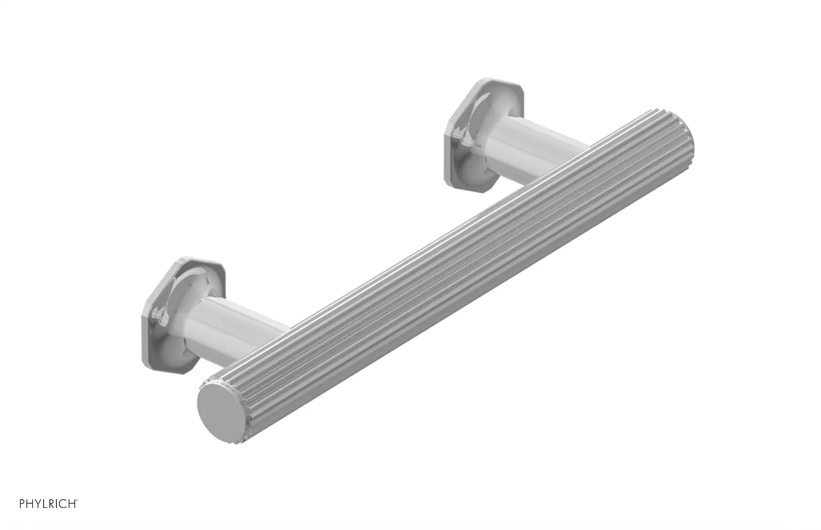 polished chrome cabinet pull