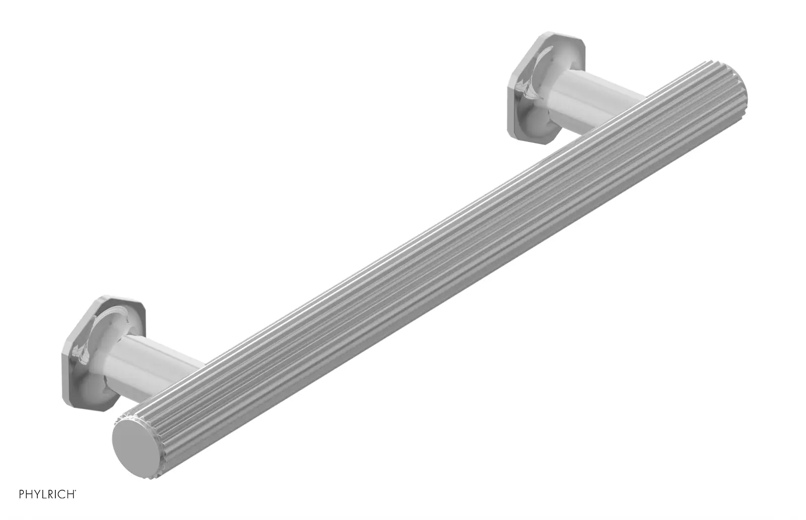 polished chrome cabinet pull