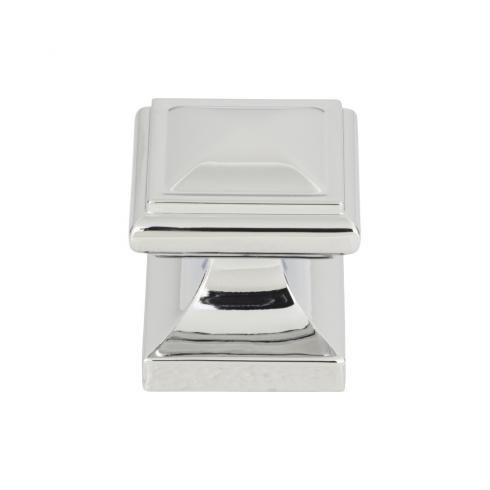 polished chrome knob