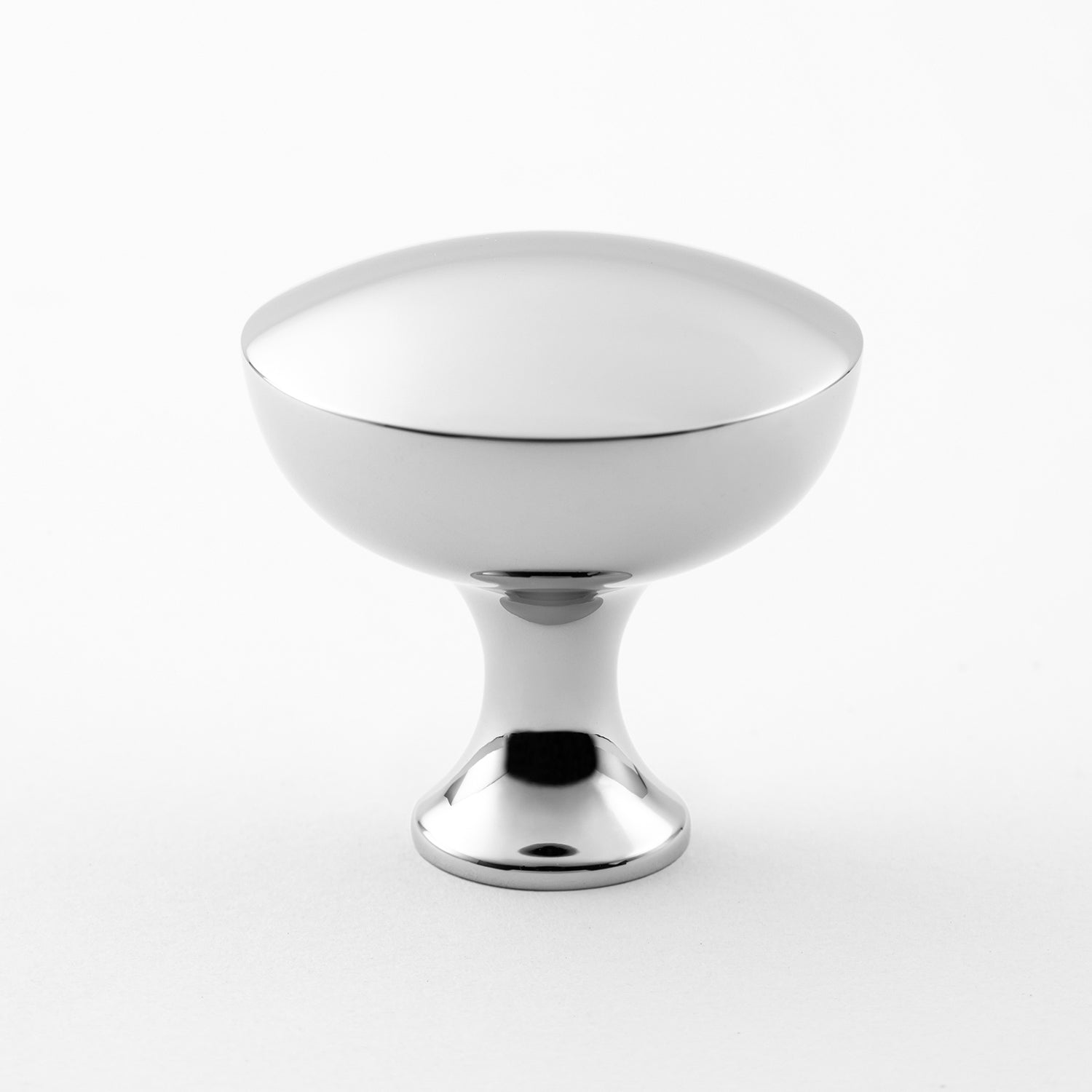 polished chrome knob