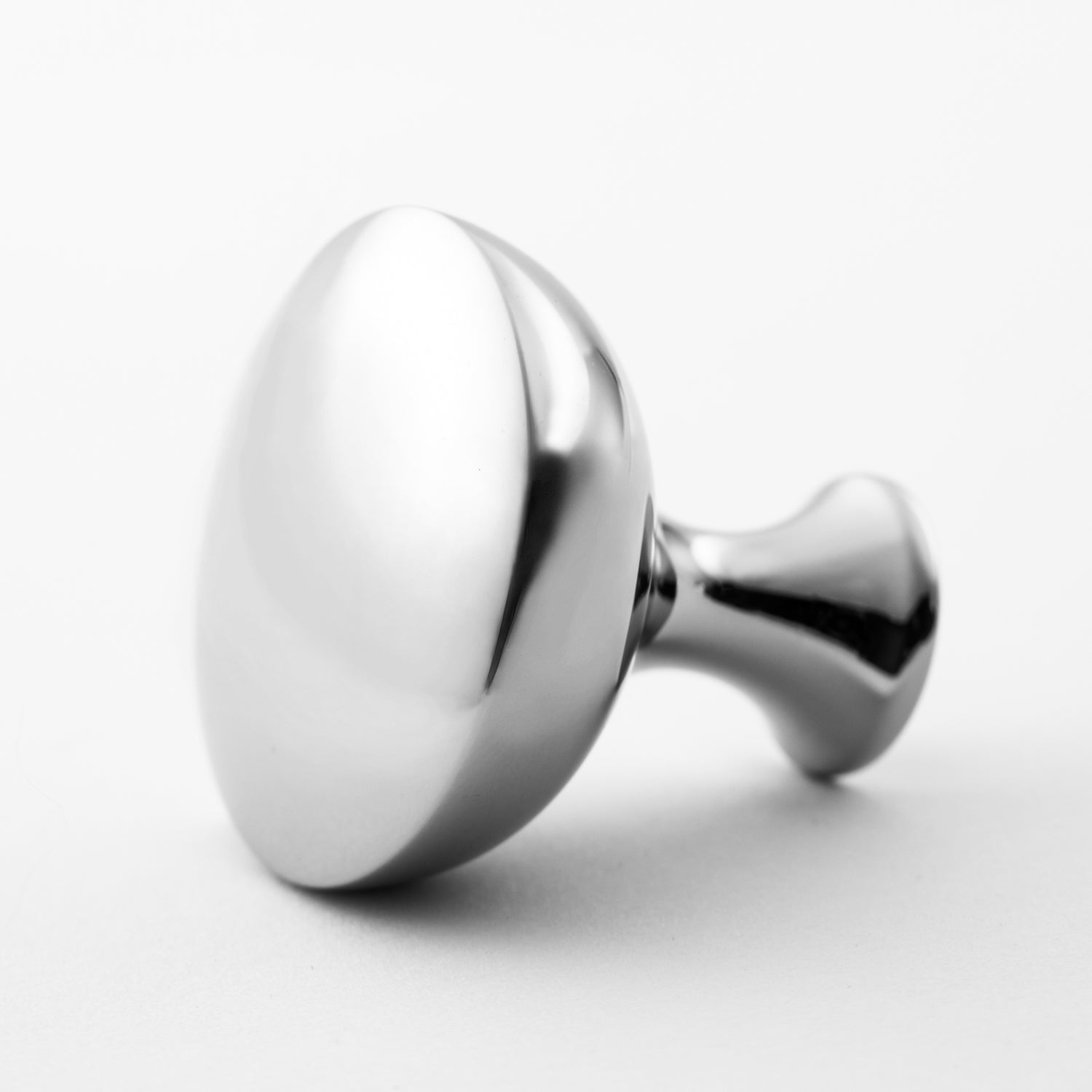 polished chrome knob