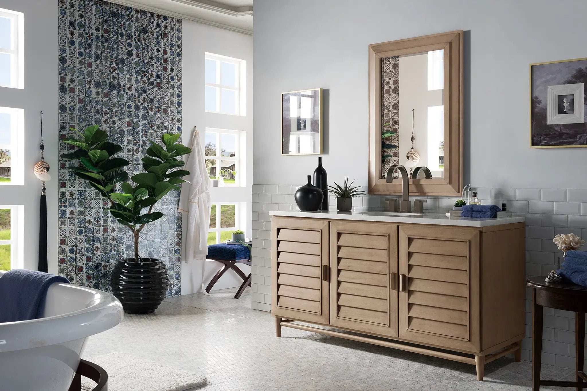 whitewashed walnut vanity