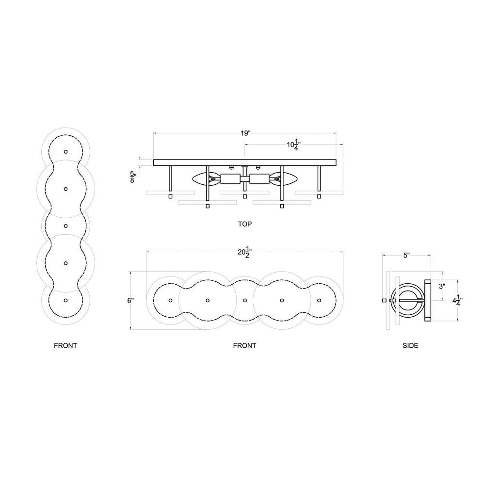 matte black wall mount light