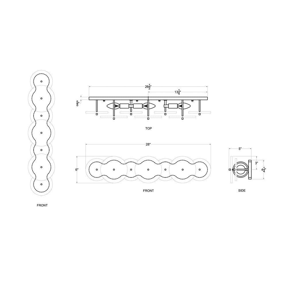 matte black wall mount light