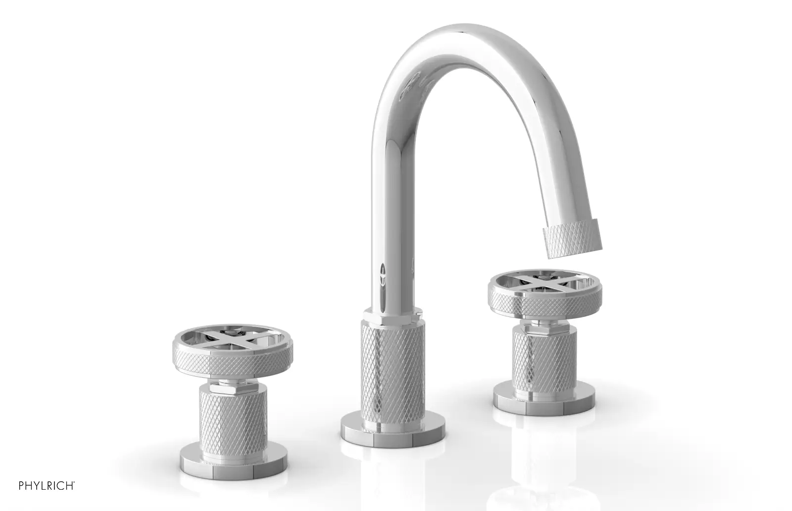 polished chrome bathroom faucet