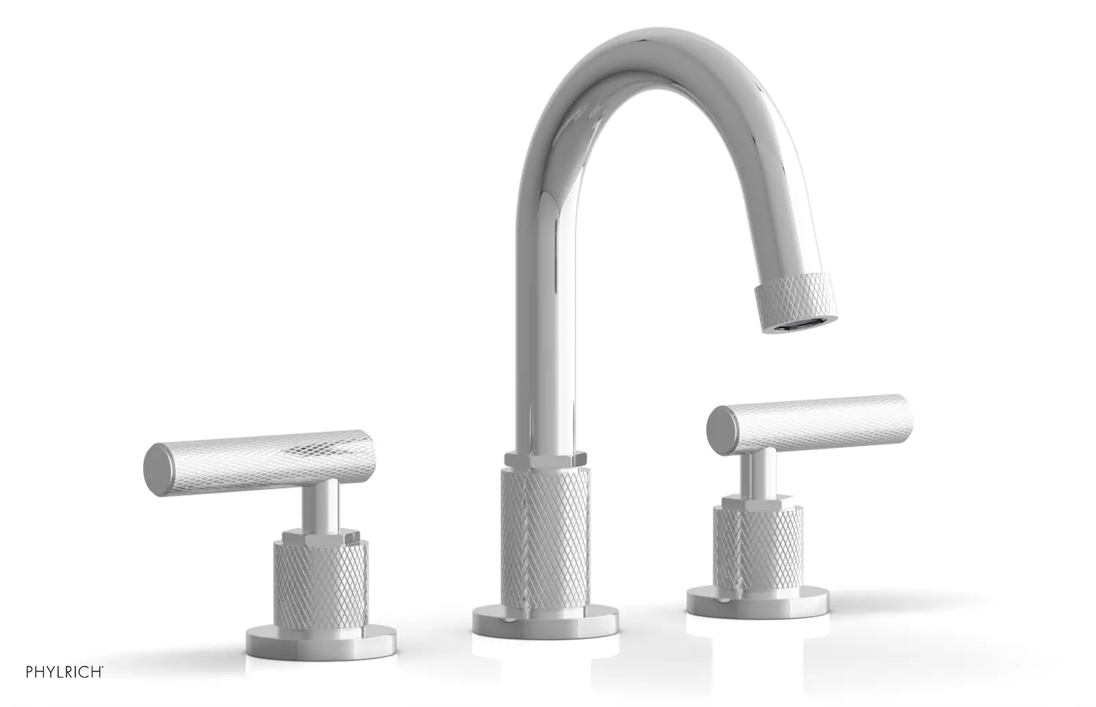 polished chrome bathroom faucet