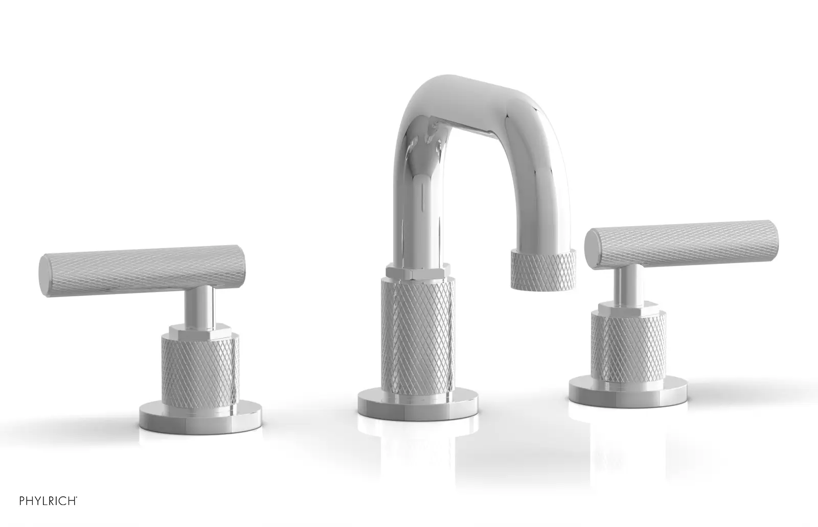 polished chrome bathroom faucet