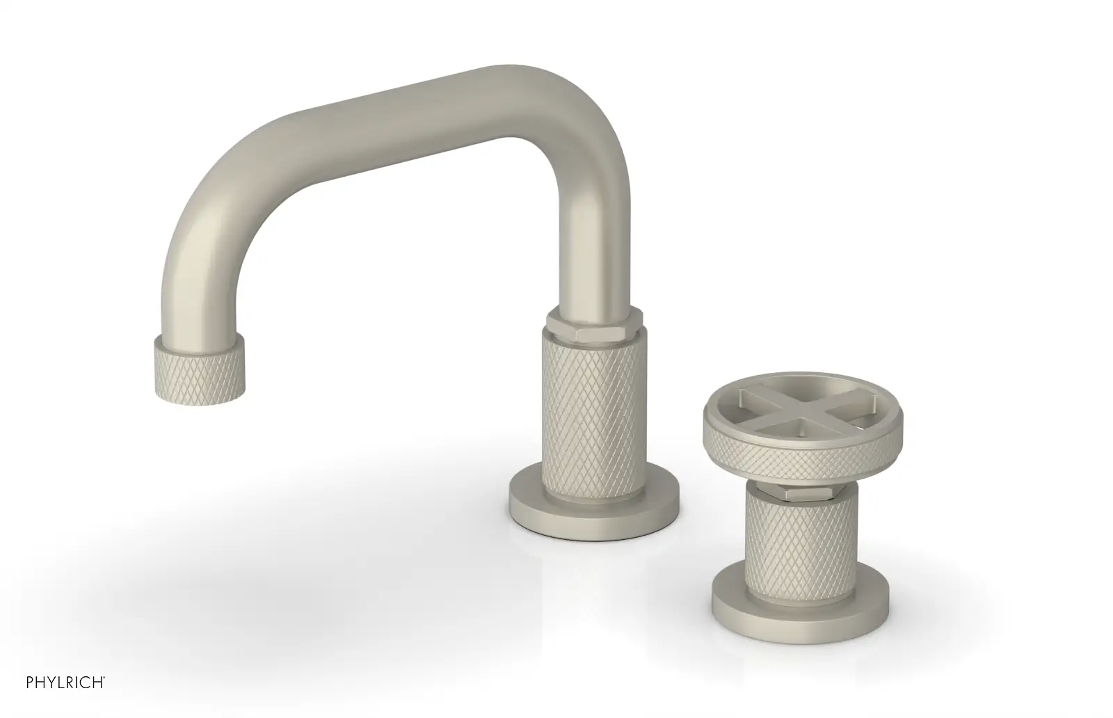 Phylrich Dustrie Low Spout Single Handle Faucet with Cross Handle by Phylrich