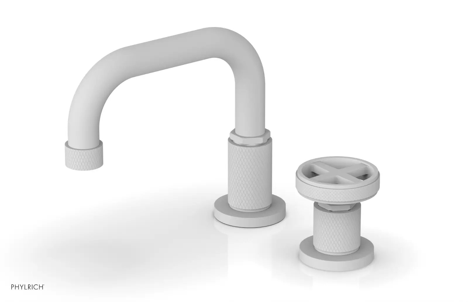 Phylrich Dustrie Low Spout Single Handle Faucet with Cross Handle by Phylrich