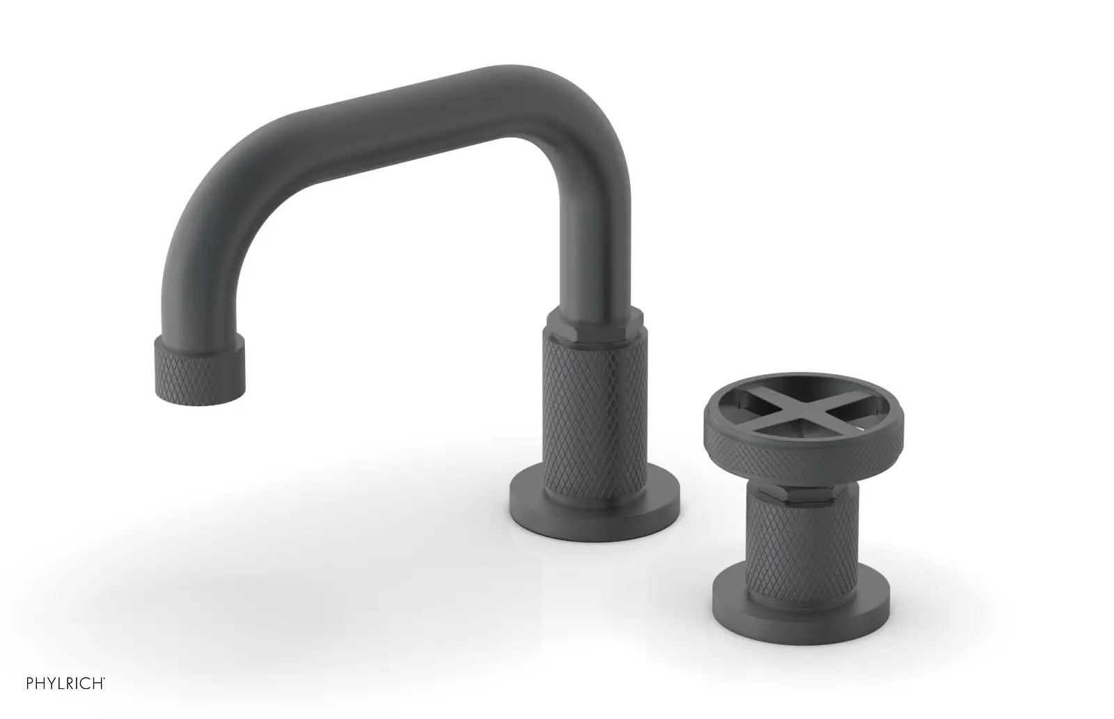 Phylrich Dustrie Low Spout Single Handle Faucet with Cross Handle by Phylrich