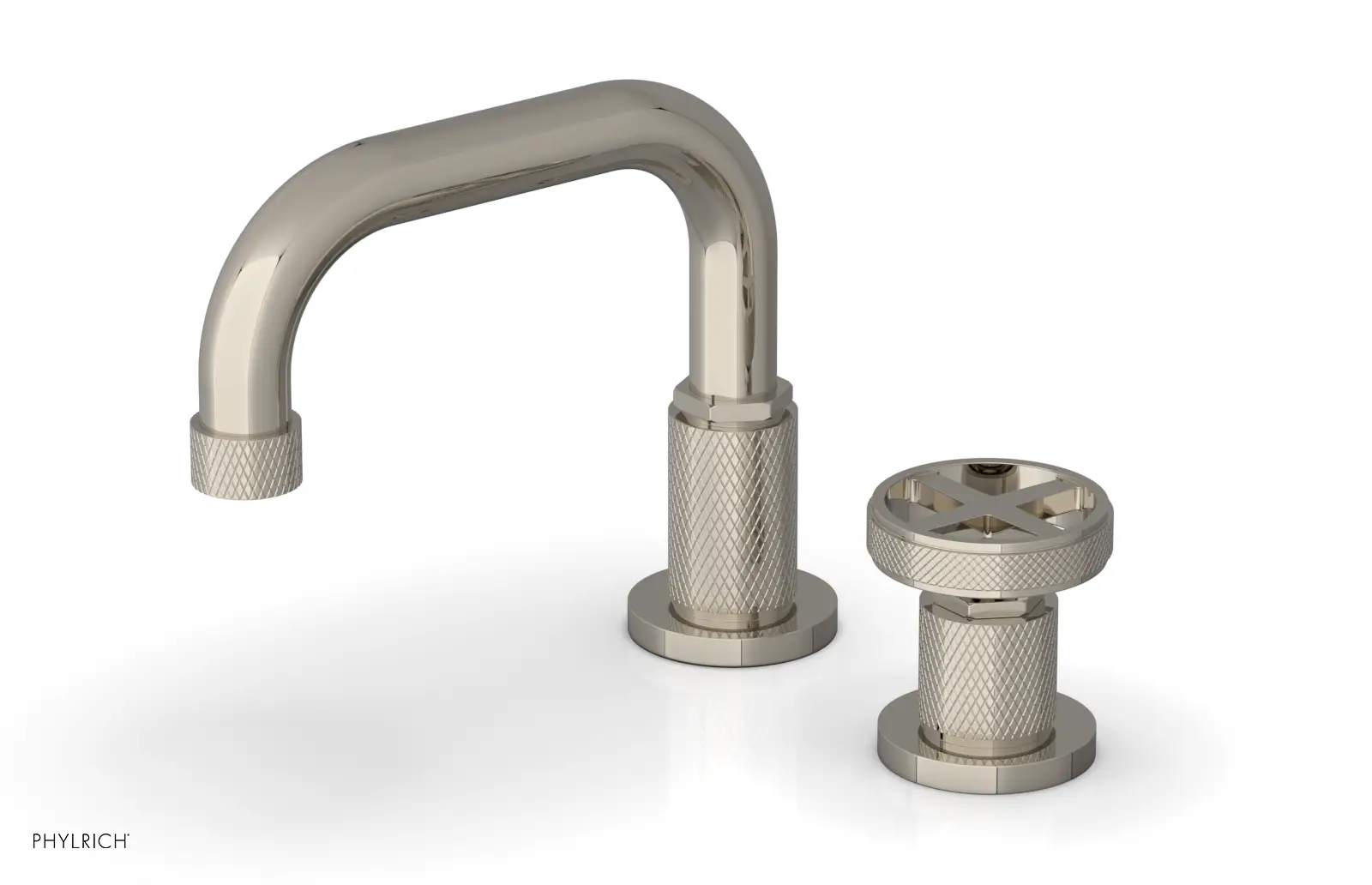 Phylrich Dustrie Low Spout Single Handle Faucet with Cross Handle by Phylrich