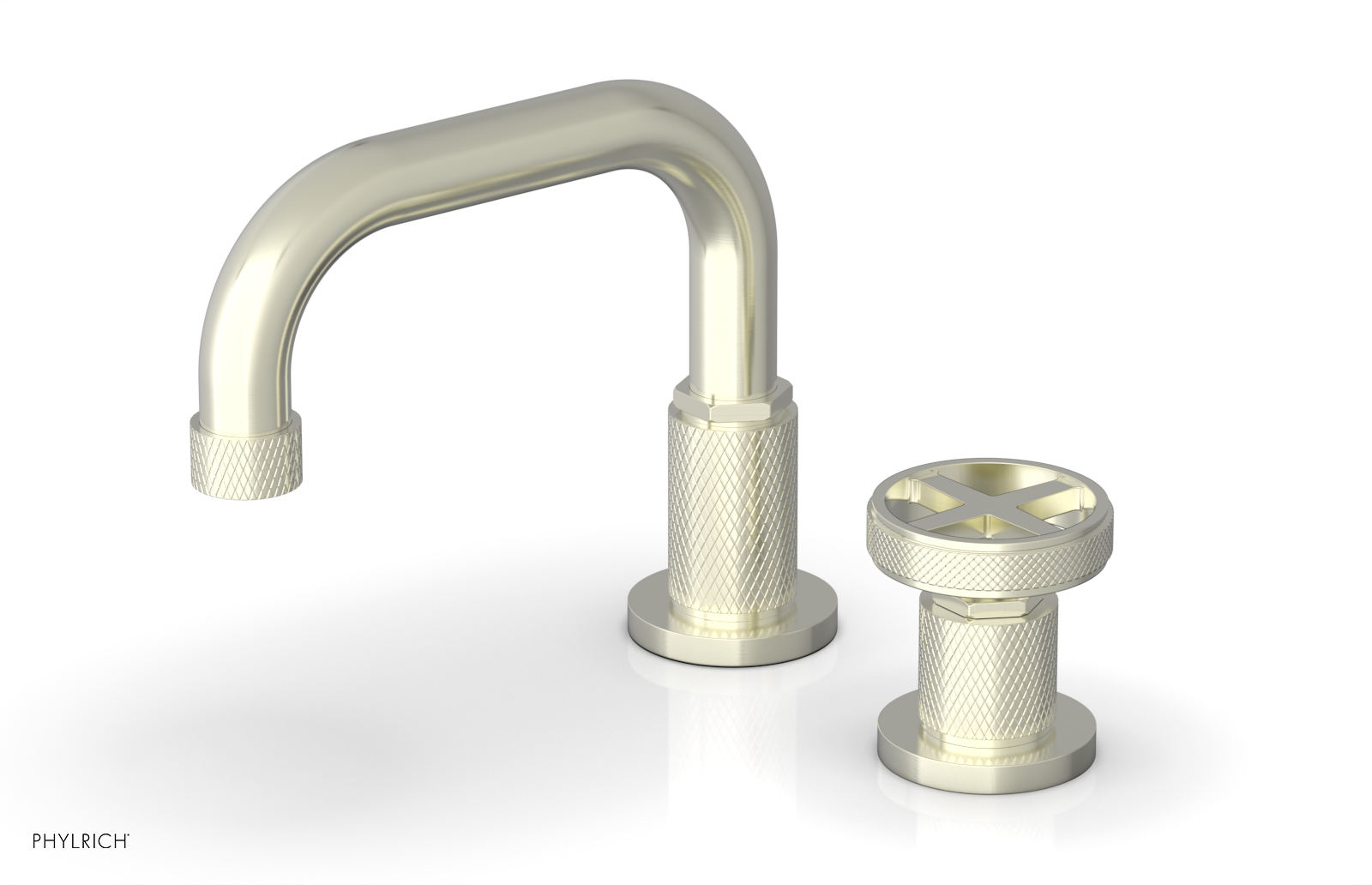 Phylrich Dustrie Low Spout Single Handle Faucet with Cross Handle